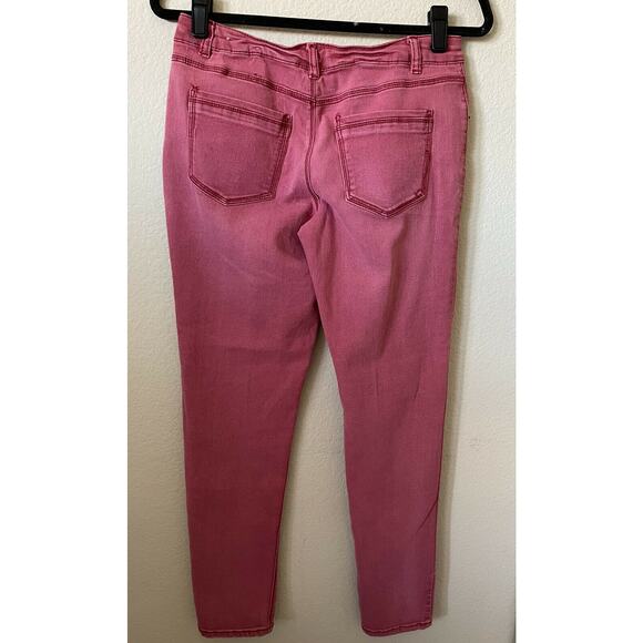 Mossimo Red Stonewash Skinny Jegging Jeans Pants Size 9 Fit 6 Inseam 29 - Picture 5 of 7